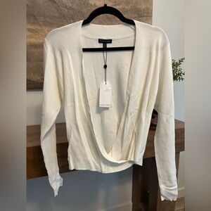 Universal Standard Ivory Ribbed Cardigan